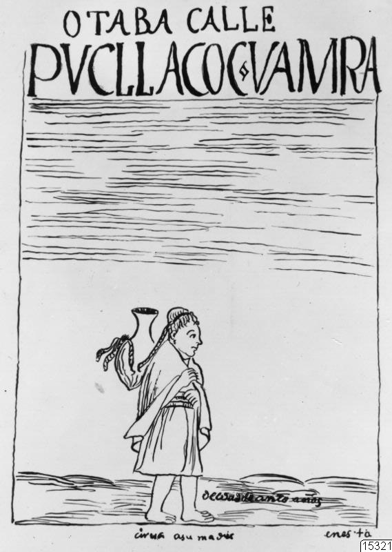 teckning, vattenkruka, indian, Teckning, drawing
