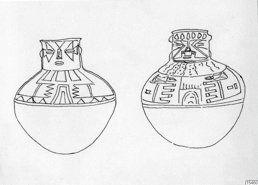 teckning, urna, Teckning, drawing