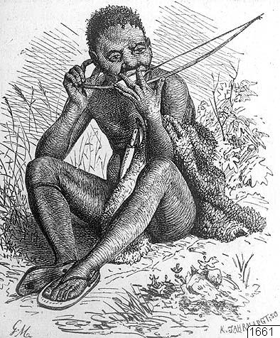 teckning, Gora-spelande man, Teckning, drawing