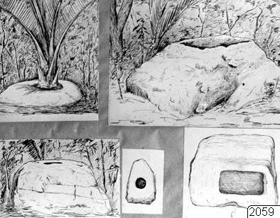 teckning, Skisser, stenblock, Teckning, drawing