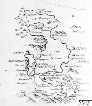 Karta, centrala Mexiko, illustration, teckning, Teckning, Karta, map, drawing