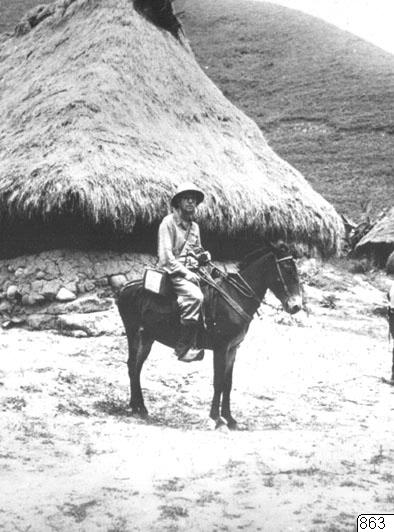 rider, donkey, portrait, photograph