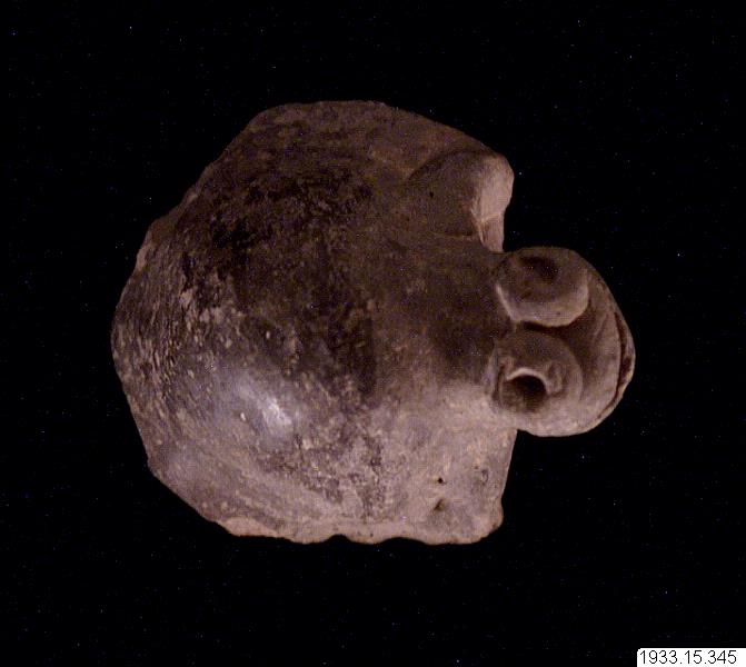 Lerkärlsfragment., figur, figurine, sculpture